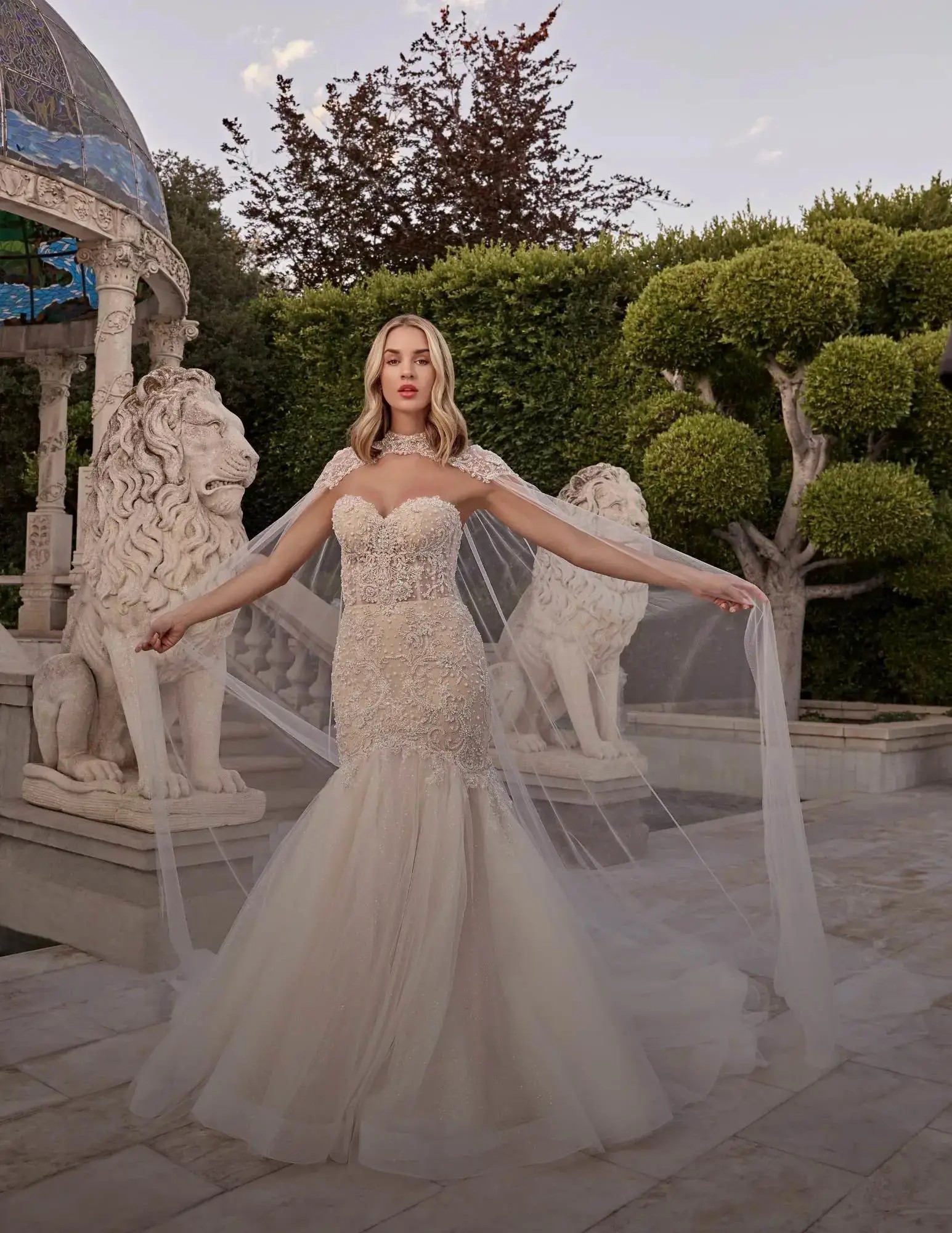 Bride in Casablanca Gown