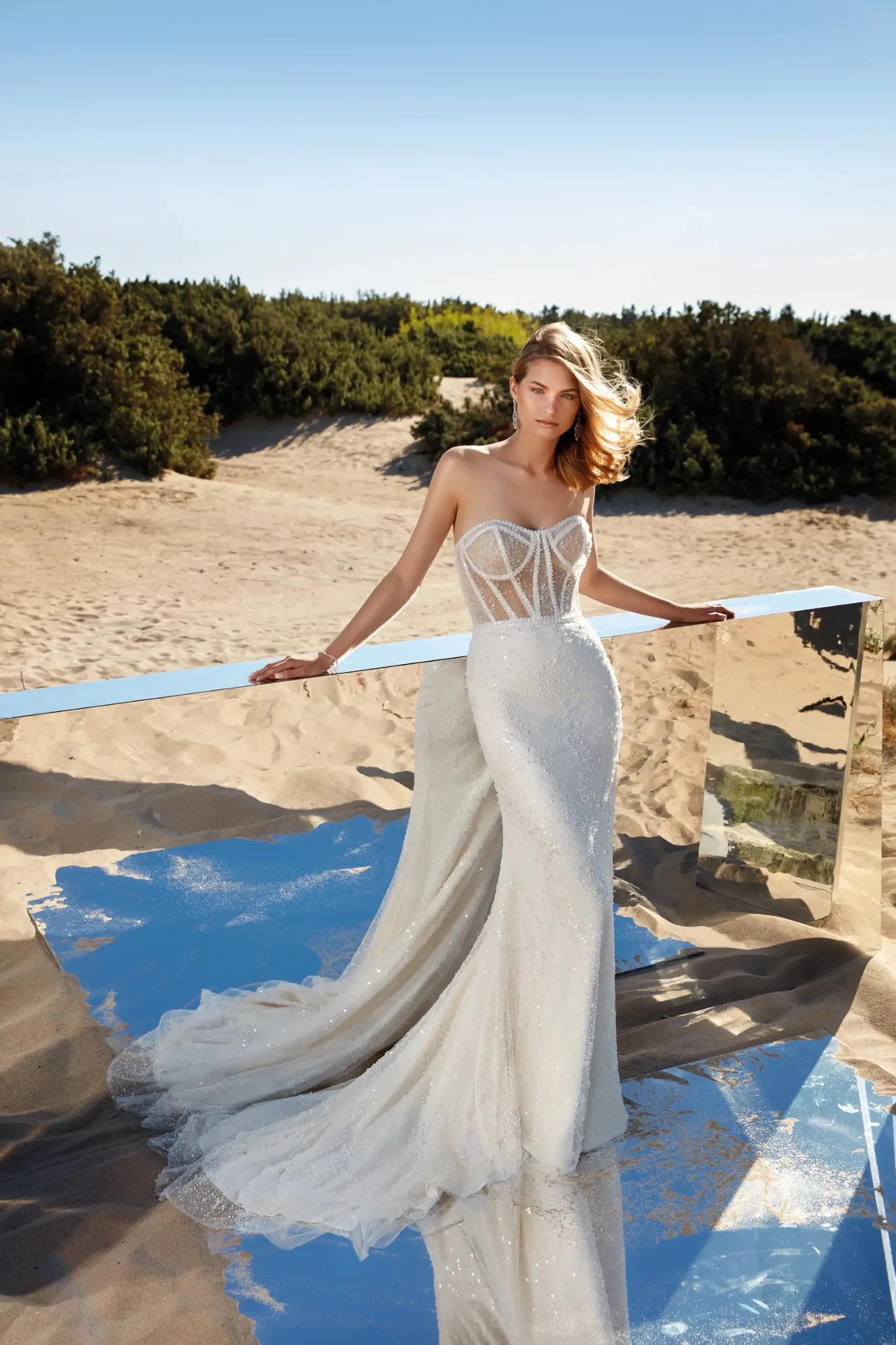 Bride in Eddy K Gown