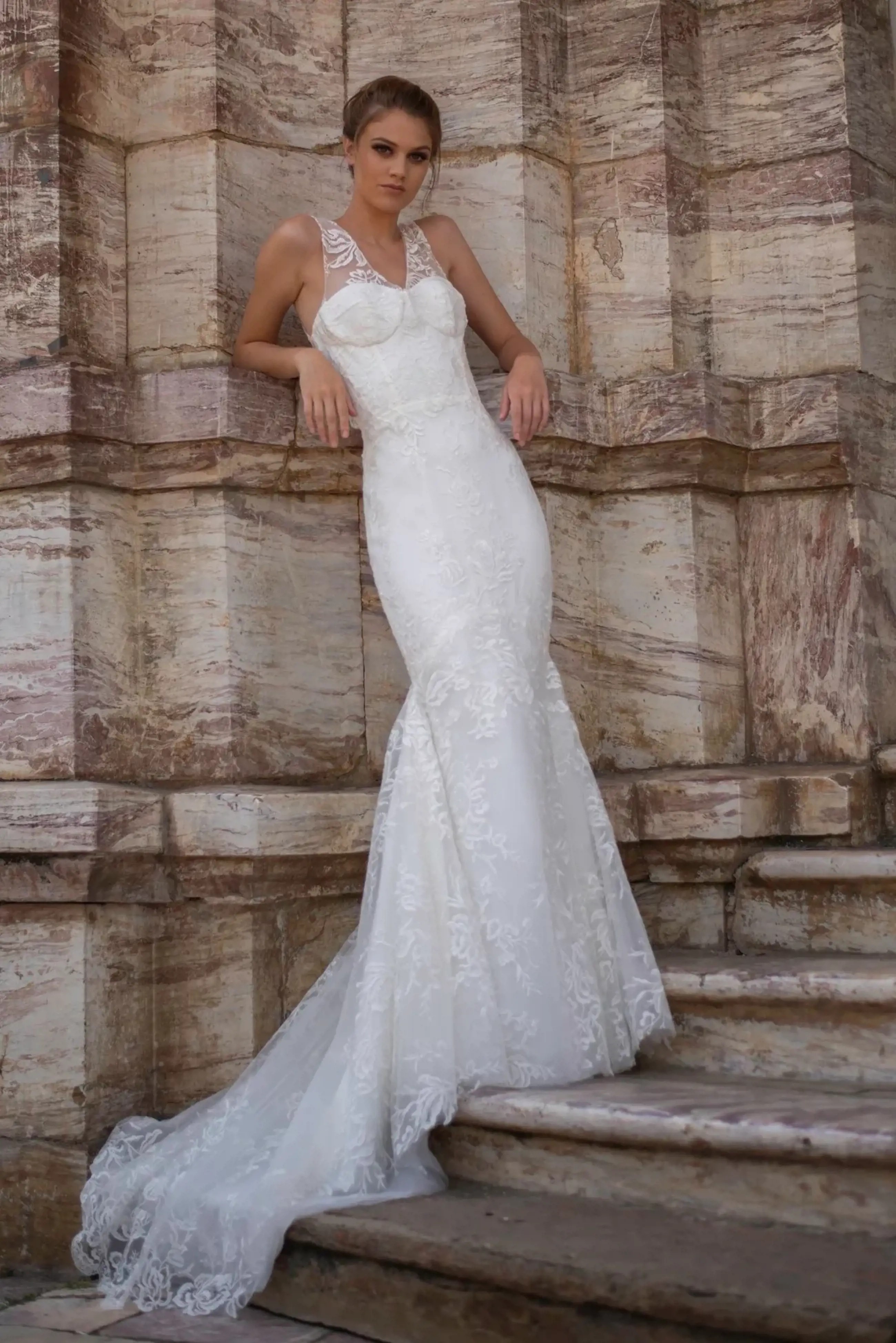 Photo of the gown by Monsolo Couture