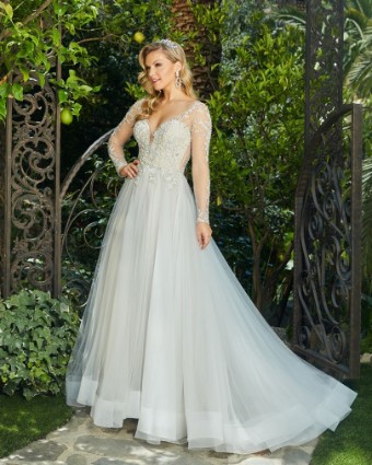Casablanca Bridal Raelynn Style #2395 #4 Ivory/Ivory/Silver thumbnail