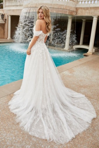 Casablanca Bridal Mae Style #2455 #9 Champagne/Nude/Ivory/Silver thumbnail