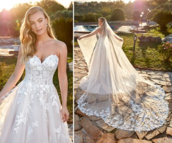 Eddy K Italia EK3041KE Fleur *A Style #EK1403 #7 Ivory/Champagne thumbnail