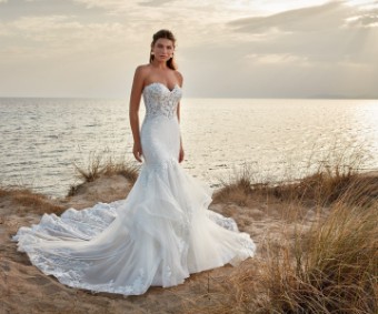 Eddy K Dreams EK9122RD Octavia *A Style #DR2219 #4 Ivory/Champagne thumbnail