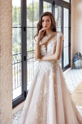 Eddy K Milano Couture Dorothy Style #CT325 #9 Ivory/Champagne/Blush/Skin thumbnail