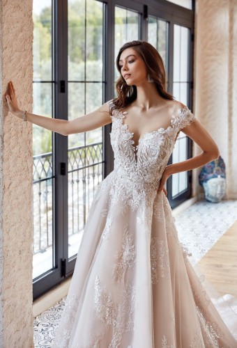 Eddy K Milano Couture Dorothy Style #CT325 #6 Ivory/Champagne/Blush/Skin thumbnail