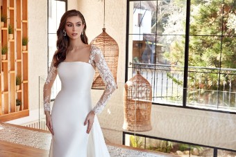 Eddy K Milano Couture Marilyn Style #CT326 #5 Ivory/Skin thumbnail