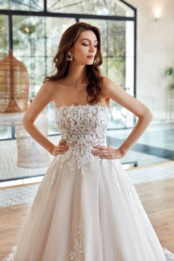 Eddy K Milano Couture Ophelia Style #CT329 #9 Ivory/Champagne/Almond/Skin thumbnail