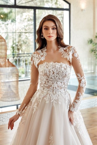 Eddy K Milano Couture Ophelia Style #CT329 #12 Ivory/Champagne/Almond/Skin thumbnail