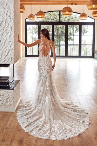 Eddy K Milano Couture Rosemary Style #CT330 #7 Ivory/Nude/Skin thumbnail