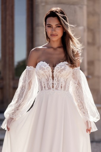 Allure Bridals AB9011A Style #A1109 #4 Ivory/Champagne/Mocha/Nude Only! thumbnail