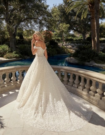 Casablanca Bridal Rhode Style #2494 #6 Ivory/Sorbet/Nude/Ivory thumbnail