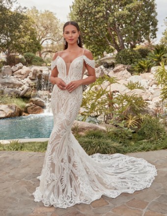 Casablanca Bridal Francesca Style #2502 #6 Light Nude/Ivory/Silver thumbnail