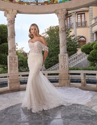 Casablanca Bridal Kitty Style #2507 #6 Ivory/Nude/Ivory/Silver thumbnail