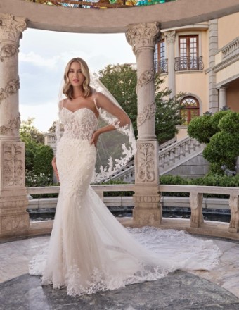 Casablanca Bridal Kitty Style #2507 #7 Ivory/Nude/Ivory/Silver thumbnail