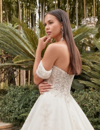 Casablanca Bridal Matilda Style #2511 #8 Champagne/Nude/Silver thumbnail
