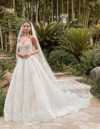 Casablanca Bridal Matilda Style #2511 #6 Champagne/Nude/Silver thumbnail
