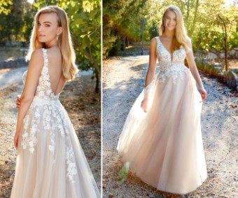 Eddy K Italia Style #EK1401 #3 Ivory/Champagne/Skin thumbnail