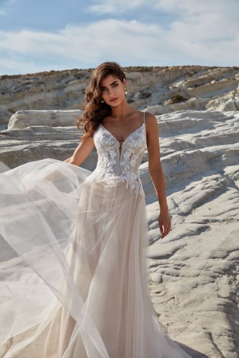 Eddy K Dreams Loredana Style #DR2419 #12 Ivory/Lavender/Mocha/Skin thumbnail
