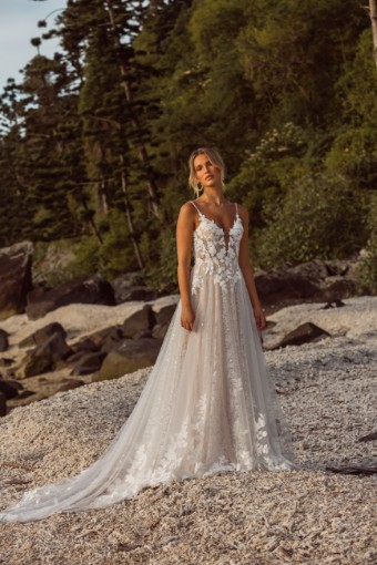Madi Lane Jenica Style #ML22671 #14 Ivory/Mocha thumbnail