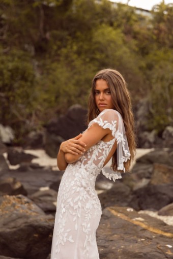 Madi Lane Jenna Style #ML22708 #12 Ivory/Mocha thumbnail