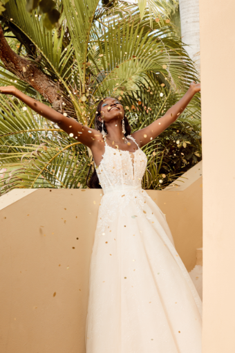 Madison James Imani Style #MJ956 #10 Desert/Champagne/Lavender/Ivory/Nude thumbnail