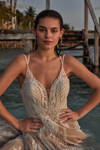 Madison James Illiana Style #MJ965 #17 Mocha/Ivory/Nude thumbnail