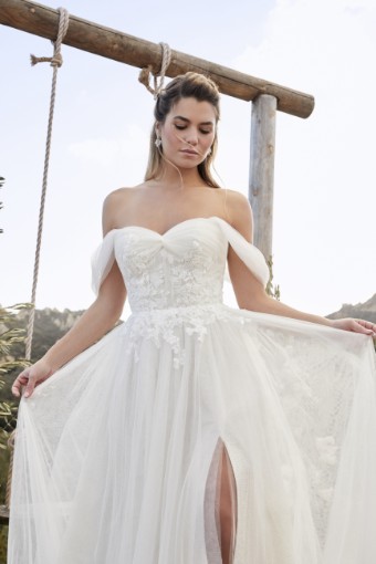 BeLoved by Casablanca Winter Style #BL412 #12 Nude/Ivory/Silver thumbnail