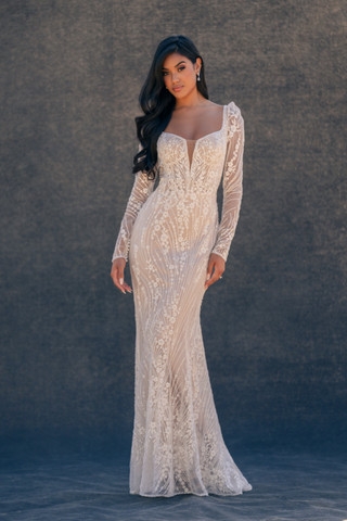 Allure Couture AB037C Style #C730 #4 Ivory/Champagne/Nude thumbnail