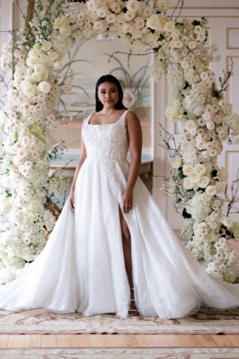 Abella Pallas Style #E404 #12 Ivory/Silver thumbnail