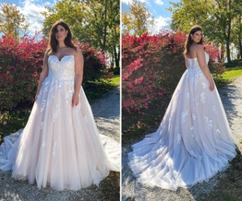 Eddy K Italia EK222RU Fleur Style #UR222 #2 Ivory/Champagne thumbnail