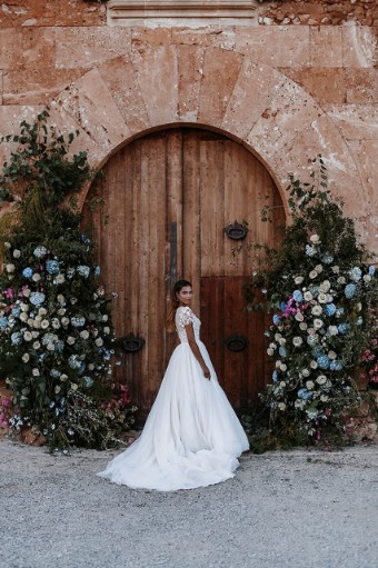 Allure Bridals AB702E Antonia Style #E207 #4 Champ/Ivory/Nude thumbnail