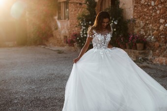 Allure Bridals AB702E Antonia Style #E207 #6 default Champ/Ivory/Nude thumbnail