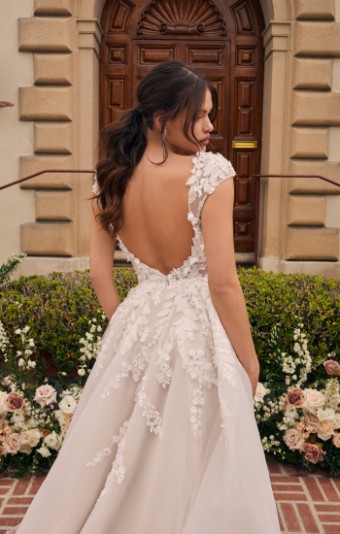 Casablanca Bridal Mirabelle Style #2551 #9 Light Nude/Ivory/Silver thumbnail
