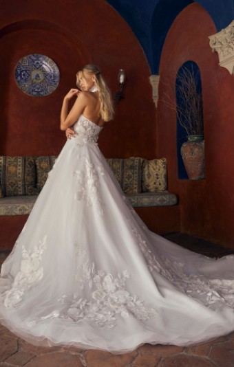 Casablanca Bridal Verity Style #2553 #12 Ivory/Light Blue/Purple/Nude/Ivory thumbnail