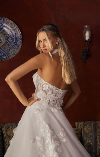 Casablanca Bridal Verity Style #2553 #10 Ivory/Light Blue/Purple/Nude/Ivory thumbnail