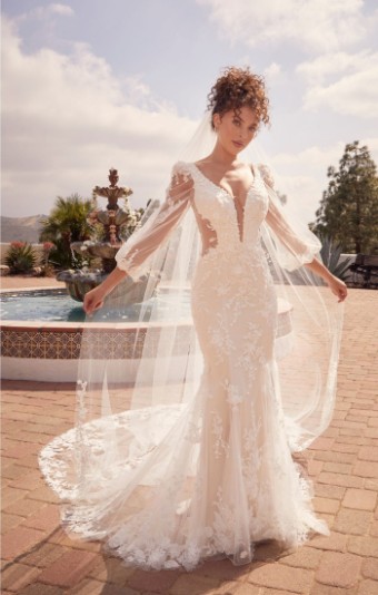 BeLoved by Casablanca Montie Style #BL434 #8 Silver Blush/Nude/Ivory thumbnail