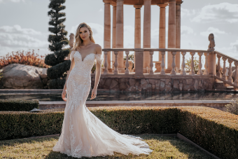Allure Bridals AB3611A Style #A1163 #6 Almond/Champagne/Ivory/Nude thumbnail