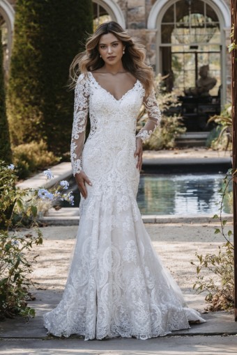 Allure Couture ABSL405C Vanessa Style #C504LS #0 default Champagne/Ivory/Nude thumbnail