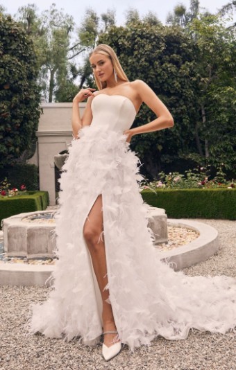 Casablanca Bridal CB1-5452 Bijou Style #2545-1 Bijou #0 default Ivory/Ivory thumbnail