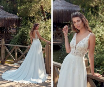 Eddy K Italia Kimberly Style #EK1455 #1 Ivory/Champagne/Skin thumbnail