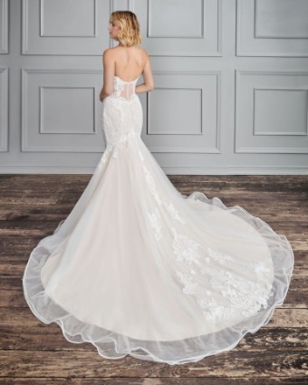 Ella Rosa KW2336EB (No Jacket, dress is linned) Style #BE6332 #2 Ivory/Ivory Silver thumbnail