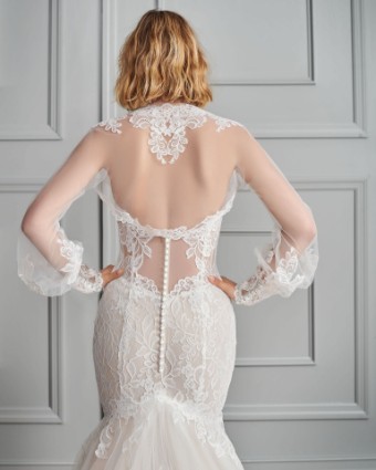 Ella Rosa KWJ336EB (With Jacket, dress has a removable linning) Style #BE633J #1 default Ivory/Nude/Ivory Silver thumbnail