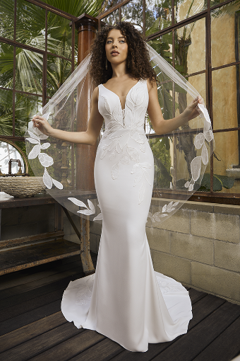 BeLoved by Casablanca Amina Style #BL458 #8 Ivory/Nude/Ivory thumbnail