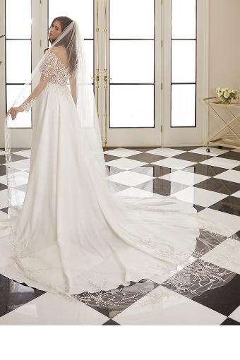 Casablanca Bridal Margo Style #2566 #10 Ivory/Nude/Silver thumbnail