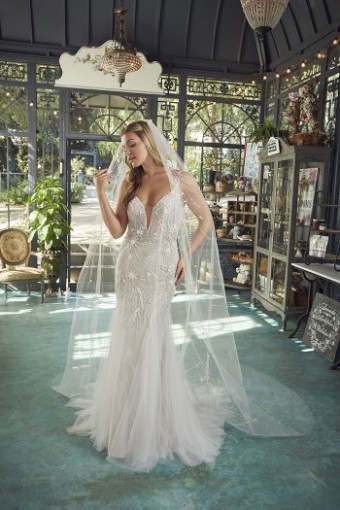 Casablanca Bridal Genevieve Style #2480 #2 Nude/Ivory/Silver thumbnail
