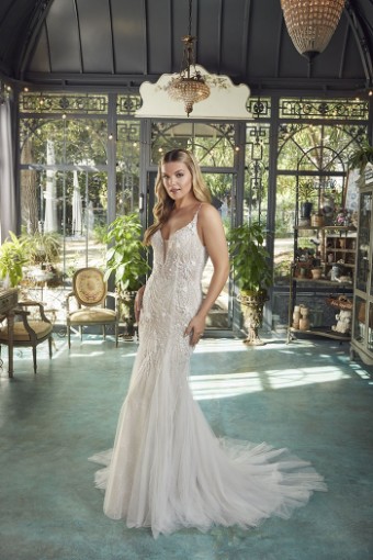 Casablanca Bridal Genevieve Style #2480 #0 default Nude/Ivory/Silver thumbnail