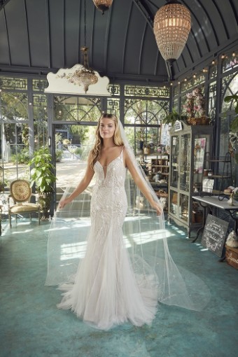 Casablanca Bridal Genevieve Style #2480 #3 Nude/Ivory/Silver thumbnail