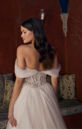 Casablanca Bridal Meline Style #2547FB #3 Ivory/Nude/Silver thumbnail