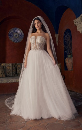 Casablanca Bridal Meline Style #2547FB #2 Ivory/Nude/Silver thumbnail