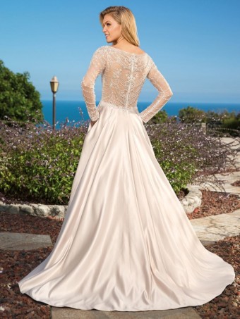 Casablanca Bridal Cassandra Style #2358 #1 Ivory/Nude/Silver thumbnail